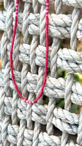 Handmade Coral Red & Pink Miyuki Beaded Necklace