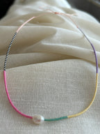 Miyuki necklace with a cultured pearl — Koï Design handmade necklace, photo 6