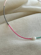 Miyuki necklace with a cultured pearl — Koï Design handmade necklace, photo 5