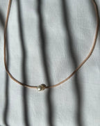 Peach Miyuki necklace with a cultured pearl — Koï Design handmade necklace, photo 7
