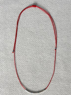 Red string sterling silver kabbalah necklace — Koï Design handmade necklace, photo 2