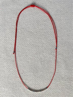 Red string sterling silver kabbalah necklace — Koï Design handmade necklace, photo 3