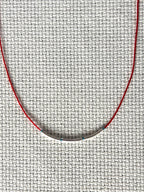 Red string sterling silver kabbalah necklace — Koï Design handmade necklace, photo 4