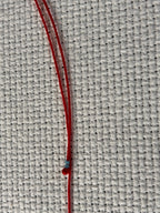 Red string sterling silver kabbalah necklace — Koï Design handmade necklace, photo 8