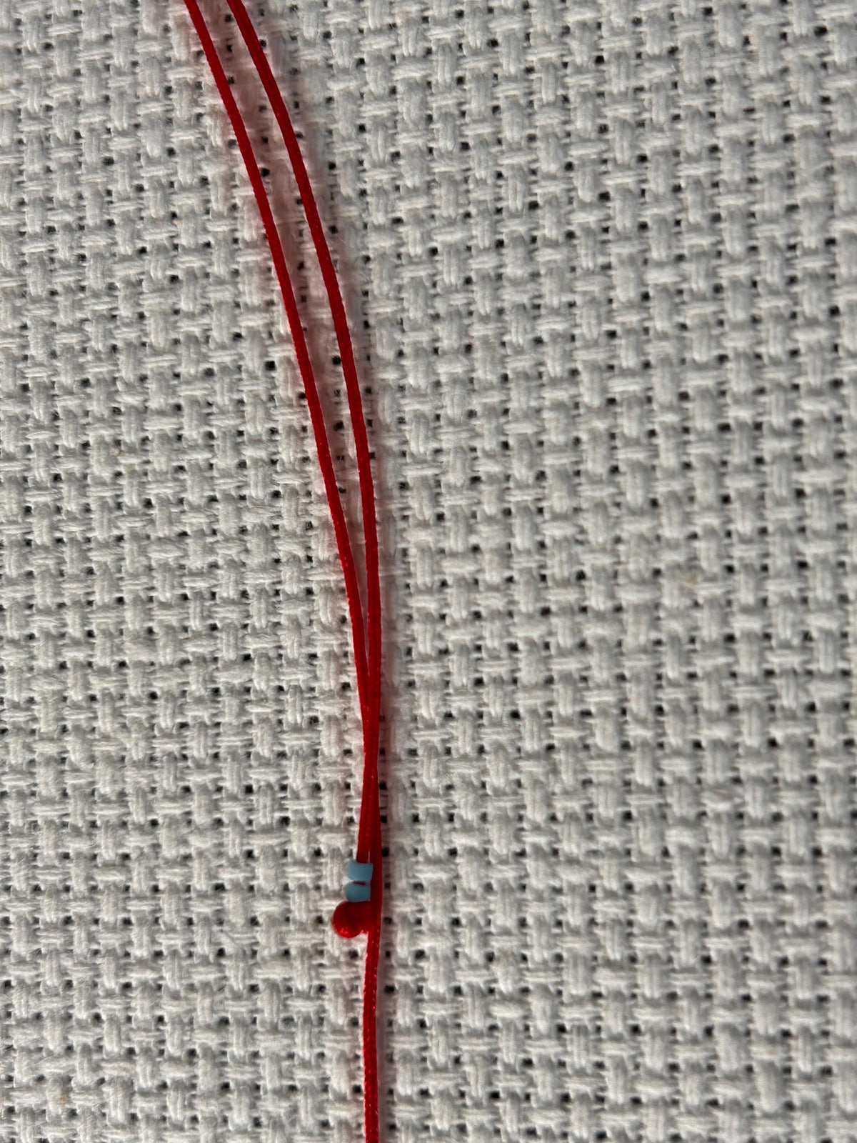 Red string sterling silver kabbalah necklace — Koï Design handmade necklace, photo 8