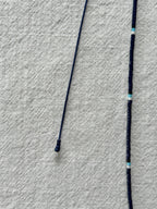 Evil-eye Miyuki necklace on a red string — Koï Design handmade necklace, photo 5