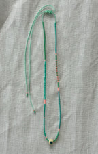 Multicolour Miyuki necklace with an evil eye — Koï Design handmade necklace, photo 4