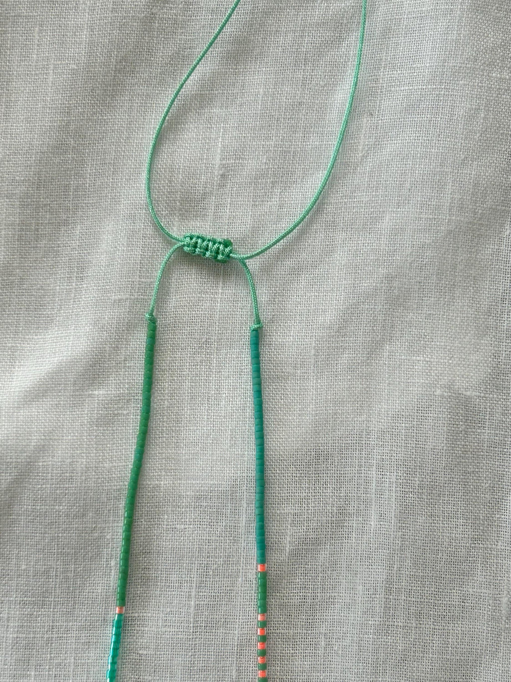 Multicolour Miyuki necklace with an evil eye — Koï Design handmade necklace, photo 7