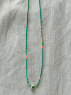 Multicolour Miyuki necklace with an evil eye — Koï Design handmade necklace, photo 5