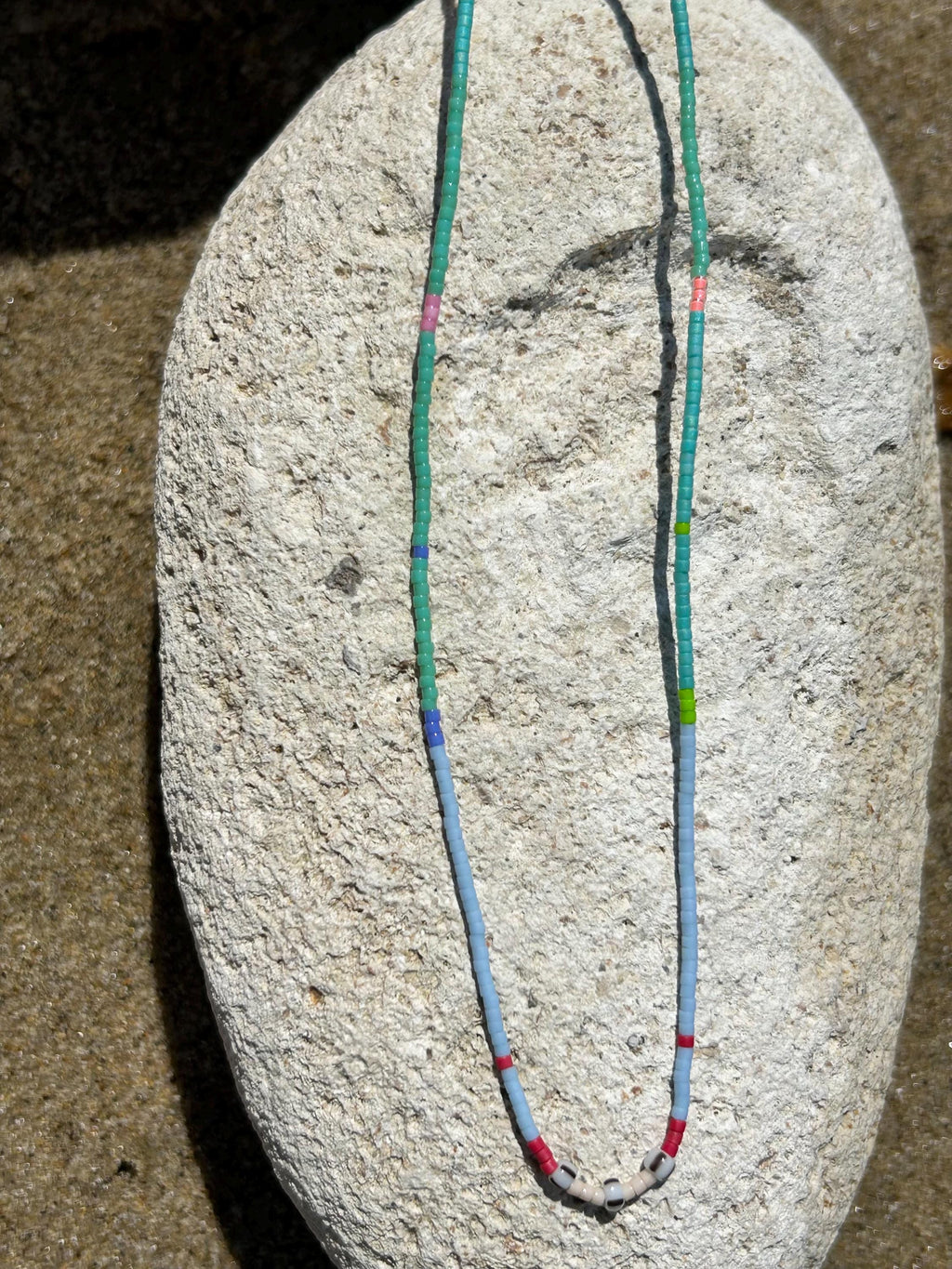 Rainbow Miyuki summer necklace — Koï Design handmade necklace, photo 8