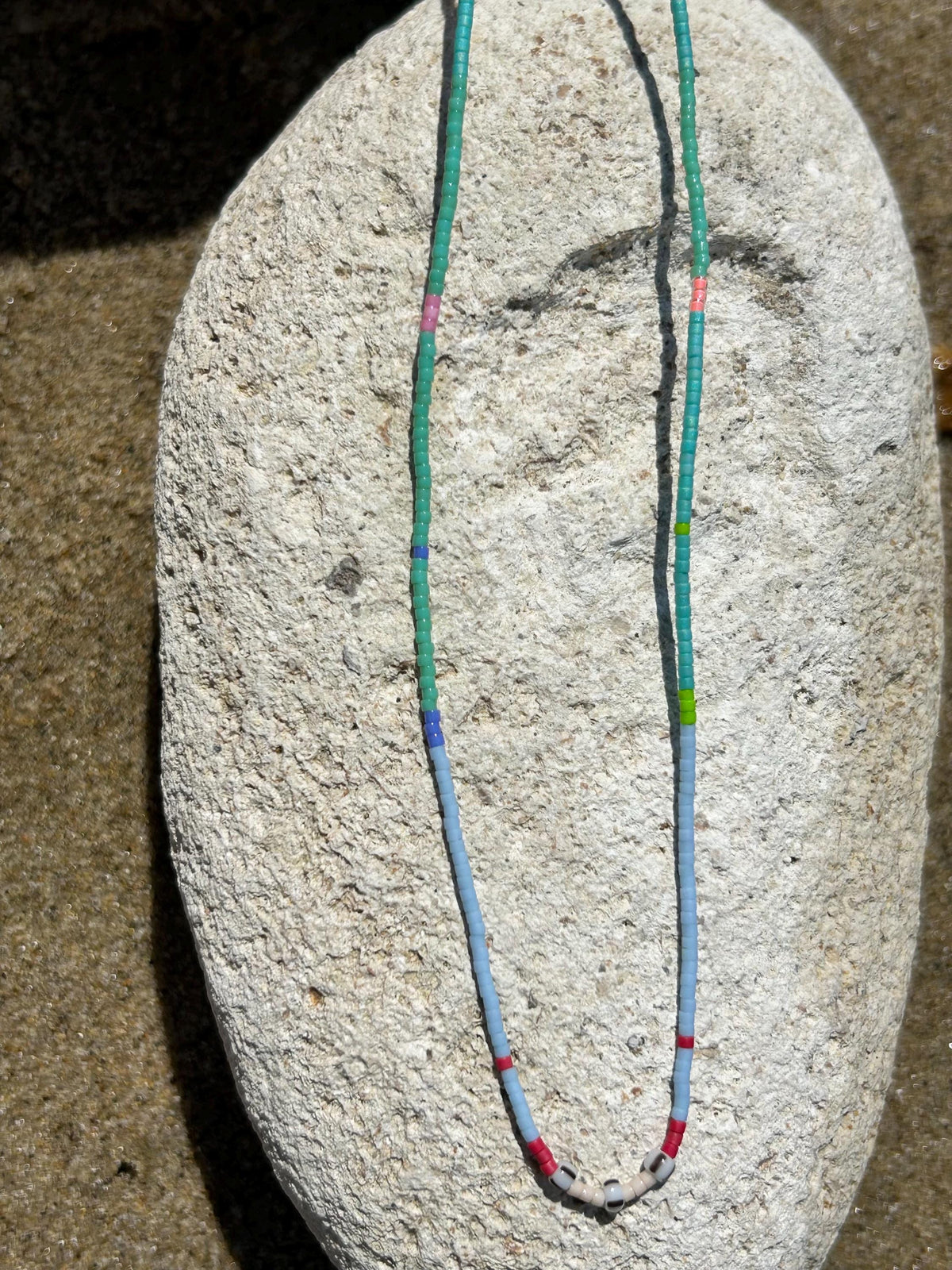 Rainbow Miyuki summer necklace — Koï Design handmade necklace, photo 8