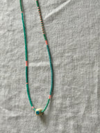 Multicolour Miyuki necklace with an evil eye — Koï Design handmade necklace, photo 10