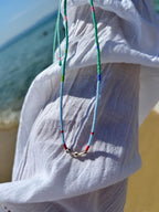 Rainbow Miyuki summer necklace — Koï Design handmade necklace, photo 6