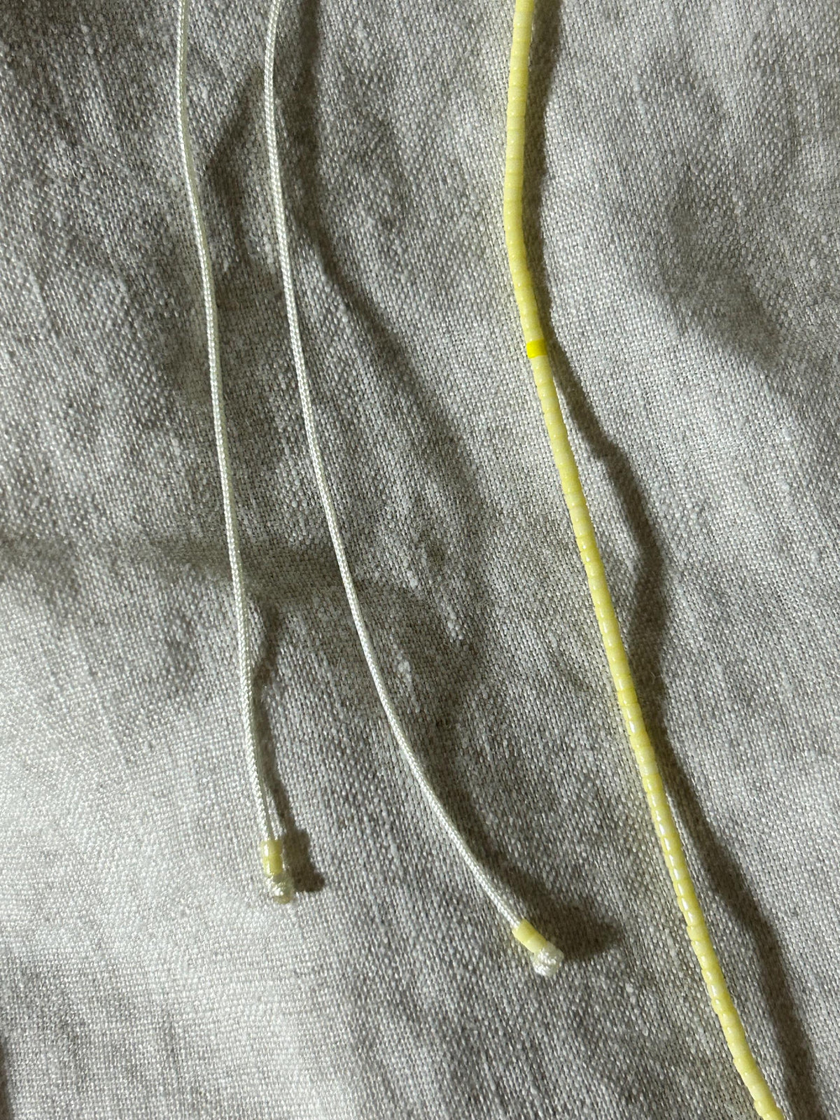 Butter yellow Miyuki necklace — Koï Design handmade necklace, photo 6
