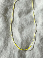 Butter yellow Miyuki necklace — Koï Design handmade necklace, photo 3
