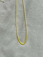 Butter yellow Miyuki necklace — Koï Design handmade necklace, photo 2