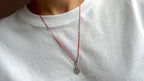 Silver fish on a red string — Koï Design handmade necklace, photo 3