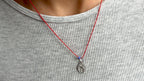 Silver fish on a red string — Koï Design handmade necklace, photo 9