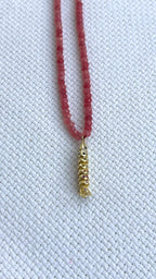 Moveable koi with quartz beads, gold-plated — Koï Design handmade necklace, photo 9
