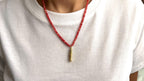 Moveable koi with quartz beads, gold-plated — Koï Design handmade necklace, photo 7