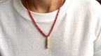 Moveable koi with quartz beads, gold-plated — Koï Design handmade necklace, photo 1