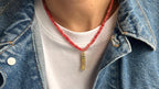 Moveable koi with quartz beads, gold-plated — Koï Design handmade necklace, photo 5