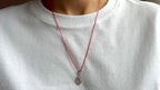 Silver fish on a red string — Koï Design handmade necklace, photo 4