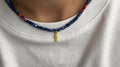 Mother-of-pearl necklace with a gold-plated fish — Koï Design handmade necklace, photo 1
