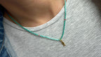 Miyuki necklace with a gold-plated fish charm — Koï Design handmade necklace, photo 2