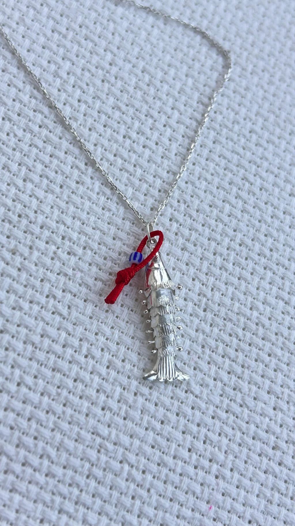 Moveable 3D sterling silver koi — Koï Design handmade necklace, photo 2