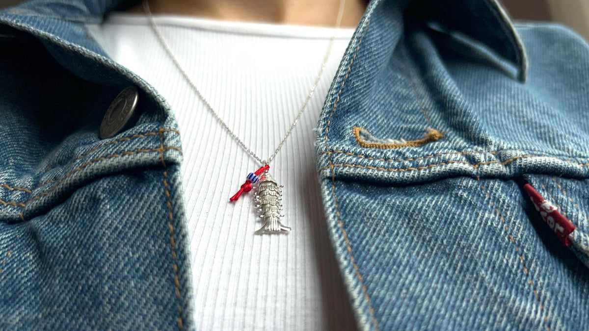 Moveable 3D sterling silver koi — Koï Design handmade necklace, photo 5