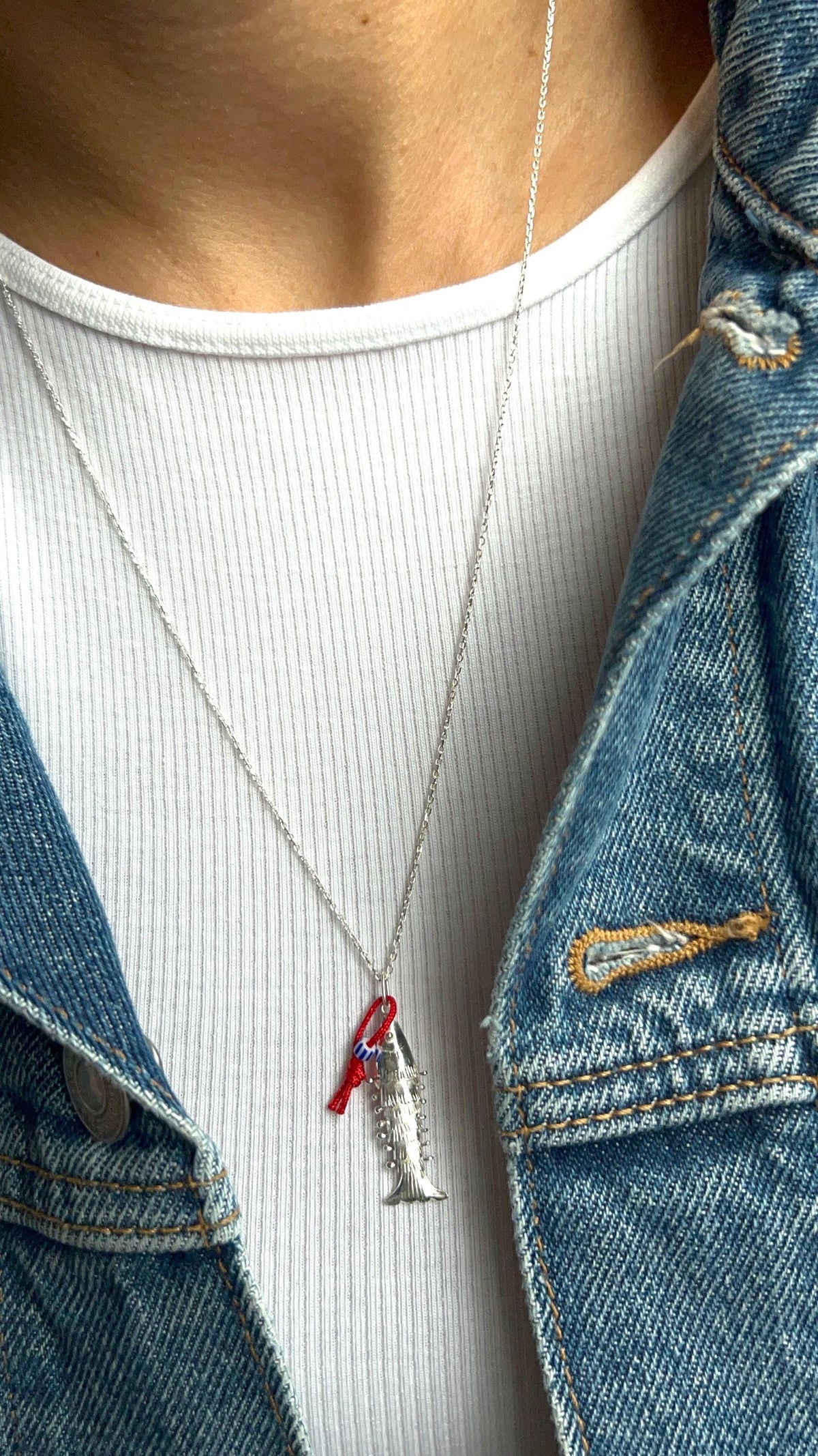 Moveable 3D sterling silver koi — Koï Design handmade necklace, photo 4