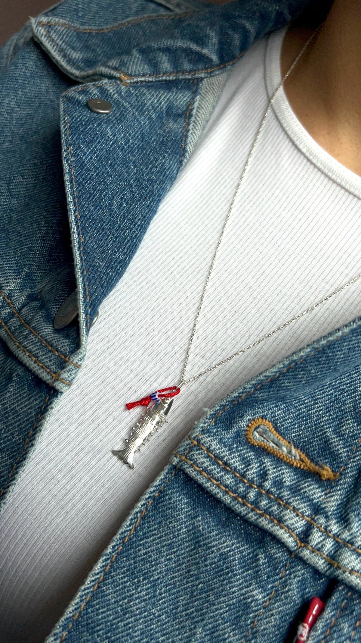 Moveable 3D sterling silver koi — Koï Design handmade necklace, photo 3