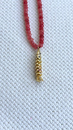 Moveable koi with quartz beads, gold-plated — Koï Design handmade necklace, photo 10